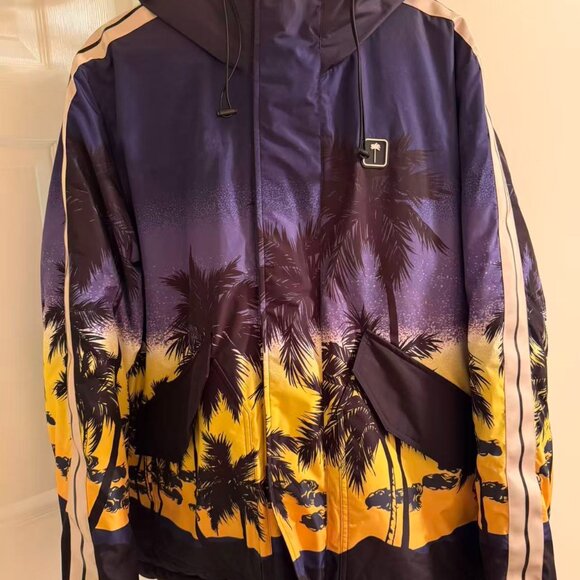 Palm Angels sunset-print hooded jacket - Picture 2 of 10